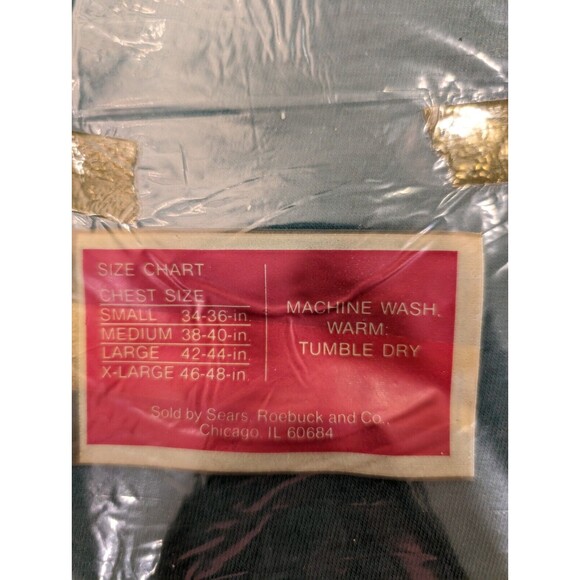 Kings Road Pocket Polo Shirt Sears Large Green 100 Percent Cotton NOS - Picture 5 of 5